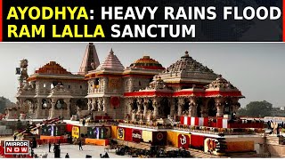 Ayodhyas Ram Temple Faces Leakage  Roof Of Ram Temple Leaks During Rainfall  Monsoon  Watch [upl. by Llertak]