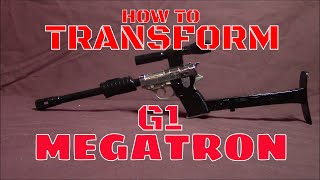 How to Transform Megatron G1 Transformer Toy with Review [upl. by Hilten738]