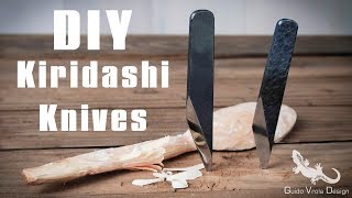 Knife Making  DIY Kiridashi Knives [upl. by Jegar]