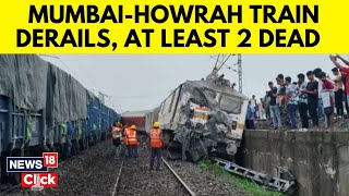 Train Accident Today  HowrahMumbai Mail Derails In Jharkhands Charadharpur Division  N18V [upl. by Hoffarth]