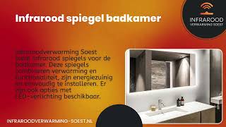 Infrarood Spiegel Badkamer  Infrarood Verwarming Soest [upl. by Tiphani]