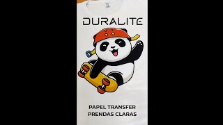 CÓMO UTILIZAR PAPEL TRANSFER PRENDAS CLARAS [upl. by Kitrak]