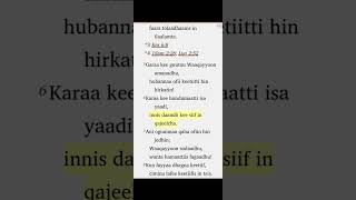 Dubbisa Macaafa Qulqulluu guyyaa guyyaan Kutaa 1ffaa  ዕለታዊ የመጽሐፍ ቅዱስ ንባብ ክፍል 1 [upl. by Gasser]