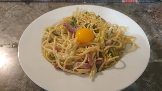 SPAGHETTI AUX POIEAUX ET AUX LARDONS [upl. by Ahsinrac]