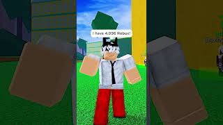 1 MILLION ROBUX OR 1 ROBUX THAT DOUBLES EACH DAY ON ROBLOX🤼 shorts [upl. by Chirlin]