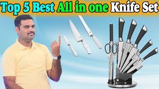 ✅ Top 5 Best Kitchen Knife Set In India 2024 With Price Knives Set Review amp Comparison [upl. by Anirdua]