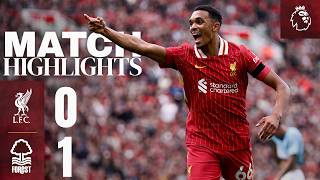 Highlights Liverpool 01 Nottingham Forest  Reds beaten at Anfield [upl. by Oicaro]