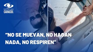 Impactante video grabado dentro del helicóptero que se estrelló en Medellín [upl. by Ynos]