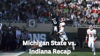 Michigan State Football vs Indiana Recap  Week 10 College Football [upl. by Eveam]