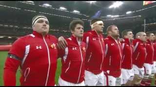 Welsh National Anthem just before Wales beat England 30  3Saturday 16th march 2013 [upl. by Maridel305]