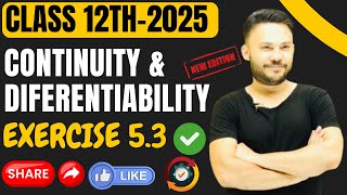 Continuity And Differentiability Ex 53 Q1 To Q15 Chapter 5 Class 12 Board Exam 2025NCERT EDDITION [upl. by Anemaj43]