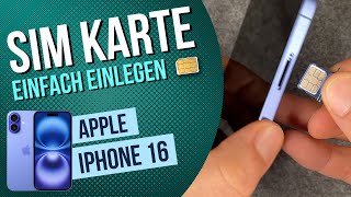 iPhone 16 SIMKarte einlegen [upl. by Errick]