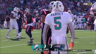 Jacoby Brissett  Every Completed Pass amp Run  Patriots vs Miami Dolphins  NFL Week 5 2024 [upl. by Aonehc]