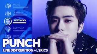 NCT 127  Punch Line Distribution  Color Coded Lyrics [upl. by Jonny690]