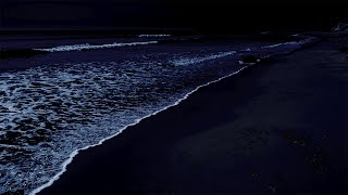 All You Need To Fall Asleep  Ocean Sounds For Deep Sleeping With A Dark Screen And Rolling Waves [upl. by Ludlew]