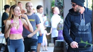 David Beckham Enjoys Spin Class In Brentwood [upl. by Nydia627]