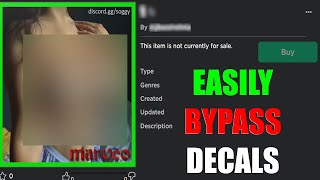 ROBLOX DECAL BYPASS 2023 USING MODEL METHOD [upl. by Salohcin169]