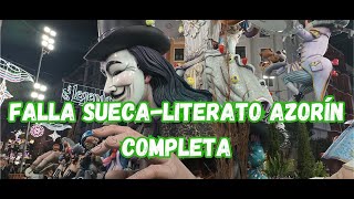 FALLAS VALENCIA 2024 entro a la falla SUECA  LITERATO AZORÍN sección especial Santaeulalia [upl. by Neelie252]