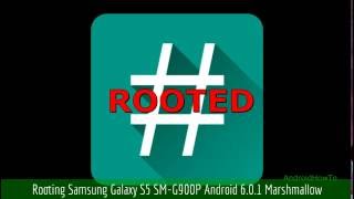 How to Root Samsung Galaxy S5 SMG900P Android 601 Marshmallow [upl. by Odirfliw]