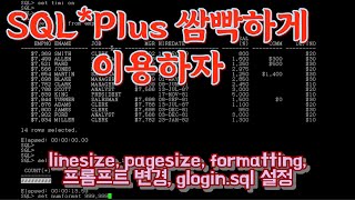 SQLPlus 쌈빡하게 이용하기 prompt 변경 포맷팅 [upl. by Maharba]