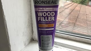 DIY Review Using Wood Filler Ronseal Wood Filler [upl. by Norling]