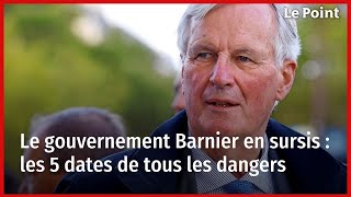 Le gouvernement Barnier en sursis  les 5 dates de tous les dangers [upl. by Yenitsed]