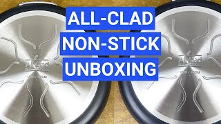 AllClad NonStick Cookware Unboxing HA1 vs Essentials vs FusionTec [upl. by Akeit79]