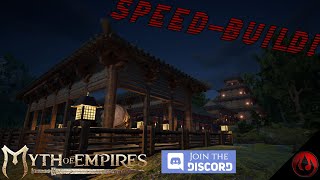 Myth of Empires Chinese Tower With Garden Gazebo SPEEDBUILD [upl. by Ballard]