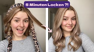 TUTORIAL LOCKEN OHNE HITZE  easy 5 Minuten Locken  Stepbystep Tutorial [upl. by Nairam]