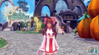 Aura Kingdom  Lets Play 1 Introduction  MMORPG Animé  Manga [upl. by Atinauj]