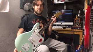 Squier Vintage Modified Jaguar Surf Green Demo Review [upl. by Silberman]