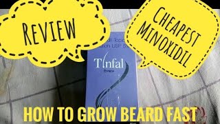 Used Review Minoxidil 5 Beard  Tinfal and MINTOP  Detailed [upl. by Adihahs774]