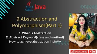 Lec 9Part 1  What is Abstraction Abstract Keyword  abstract class and method with example [upl. by Strephonn727]