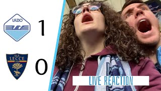 Tanti bacini per Falcone 😘 LAZIO 10 LECCE  LIVE REACTION STADIO OLIMPICO [upl. by Fidole]