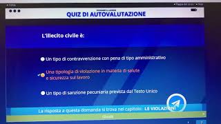 Alternanza scuola lavoro quiz di autovalutazione modulo 6 [upl. by Elimaj476]