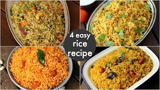 4 easy instant rice recipes  lunch box recipes amp ideas  बच्चों की पसंदीदा लंच बॉक्स रेसिपीज [upl. by Inittirb640]