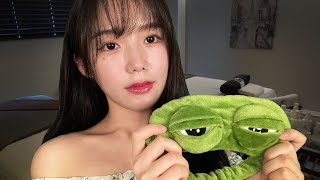 ASMR 잠이 오는 포근한 피부 관리샵 클렌징 스킨케어샵 롤플레이ㅣSkin Care Shop Roleplay Doing Your Skincare [upl. by Aliuqa]