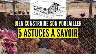 REUSSIR la CONSTRUCTION de son POULAILLER 5 facteurs déterminants élevage poulet en Afrique [upl. by Ohl770]