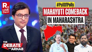 Debate With Arnab LIVE Poll of Polls Give Mahayuti Clear Edge In Maharashtra [upl. by Llecrep590]