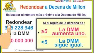 redondear numeros a la decena de millon [upl. by Ralston]