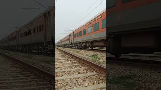 11072 Kamayani Express passing at BSB outer cabin india train railway cr7 [upl. by Ahsotal]