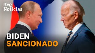 PUTIN SANCIONA A BIDEN tras las medidas impuestas por EEUU  RTVE Noticias [upl. by Alehc]