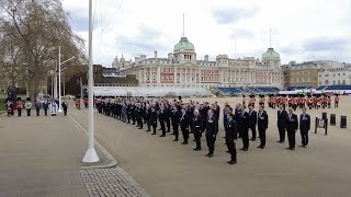 Scots Guards Regimental Remembrance Day London 160423 [upl. by Ellenehs]