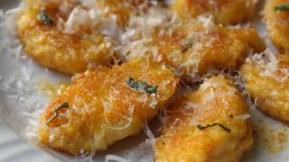 Butternut Mascarpone Gnocchi Recipe  Mascarpone Cheese and Butternut Squash Dumplings [upl. by Dasya]