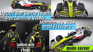 Monoposto 2024 mod F1 Livery  Pertamina VR46 F1 team 😎  Round1 Bahrain 🇧🇭 Review amp Qualyfing [upl. by Nodrog]