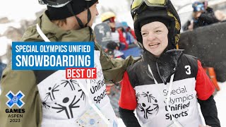 BEST OF Special Olympics Unified Snowboarding  X Games Aspen 2023 [upl. by Ennazus]