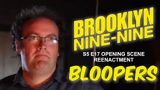 “Brooklyn Nine Nine” S5 E17 scene reenactment BLOOPERS [upl. by Nitreb]