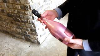 Opening a bottle of Armand de Brignac Champagne [upl. by Pirali]