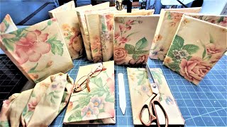 How to Easily Make a NoSew Fabric Covered Junk Journal Cover Easy Tutorial The Paper Outpost [upl. by Lissi]