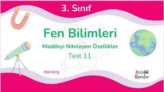 3 Sınıf Fen Bilimleri Maddeyi Niteleyen Özellikler [upl. by Adyahs262]